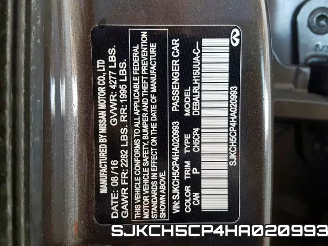 SJKCH5CP4HA020993 фото 2