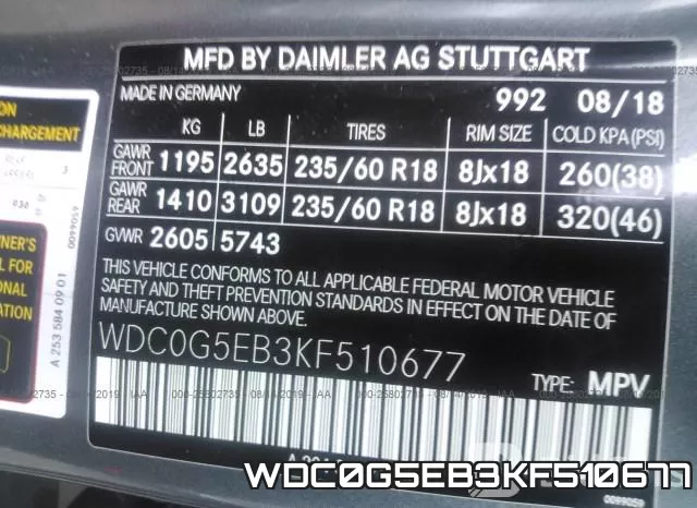 WDC0G5EB3KF510677 фото 10