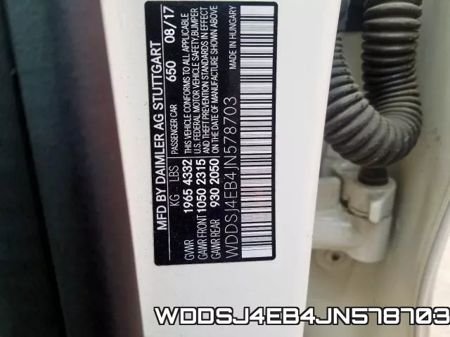 WDDSJ4EB4JN578703 фото 2