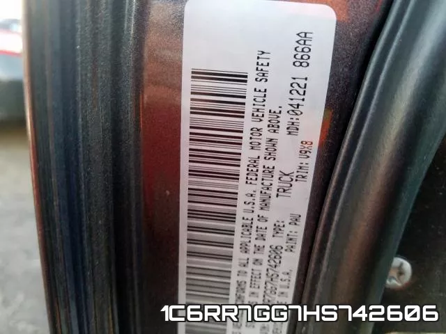 1C6RR7GG7HS742606 фото 2