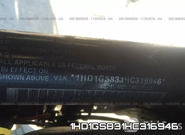 1HD1GS831HC316946 фото 2