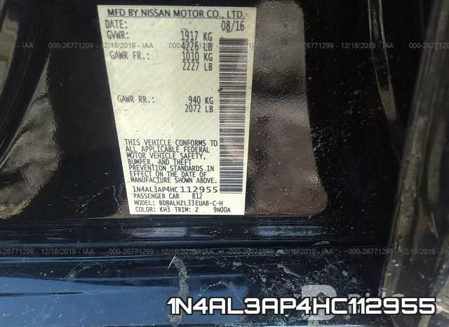 1N4AL3AP4HC112955 фото 8