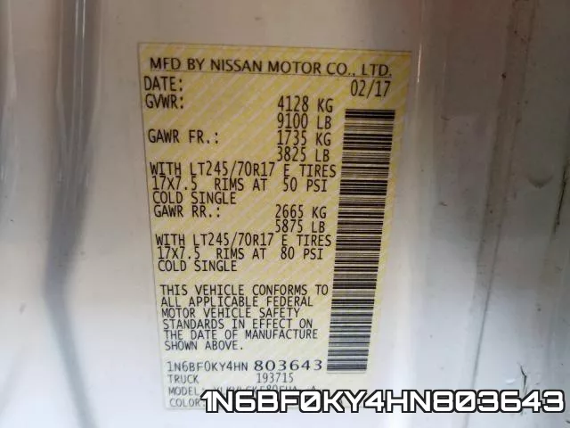 1N6BF0KY4HN803643 фото 2