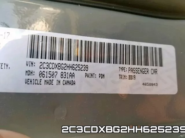 2C3CDXBG2HH625239 фото 2