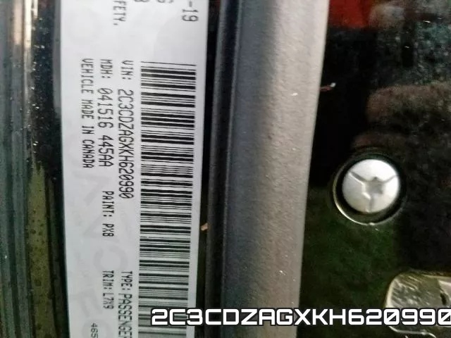 2C3CDZAGXKH620990 фото 2
