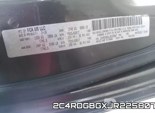 2C4RDGBGXJR225807 фото 9