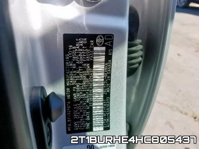 2T1BURHE4HC805437 фото 2