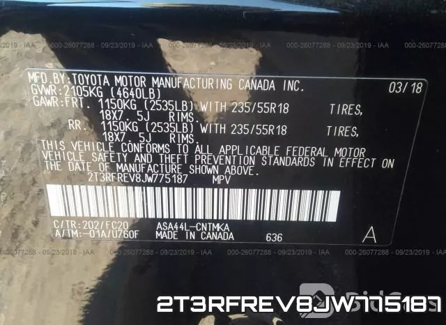 2T3RFREV8JW775187 фото 9