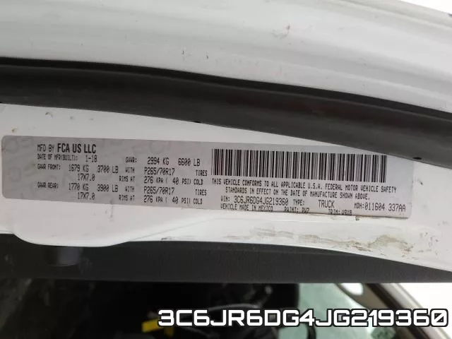 3C6JR6DG4JG219360 фото 2