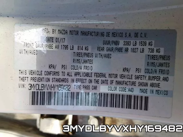 3MYDLBYVXHY169482 фото 2
