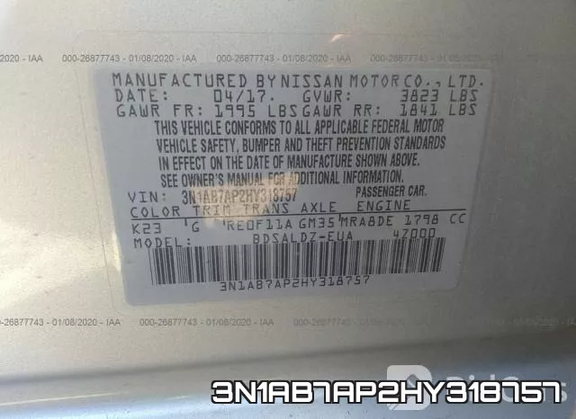 3N1AB7AP2HY318757 фото 7