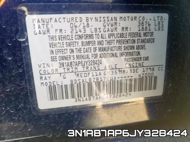3N1AB7AP6JY328424 фото 2