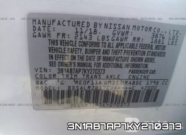 3N1AB7AP7KY270373 фото 9