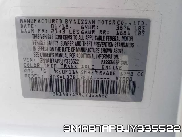 3N1AB7AP8JY335522 фото 2