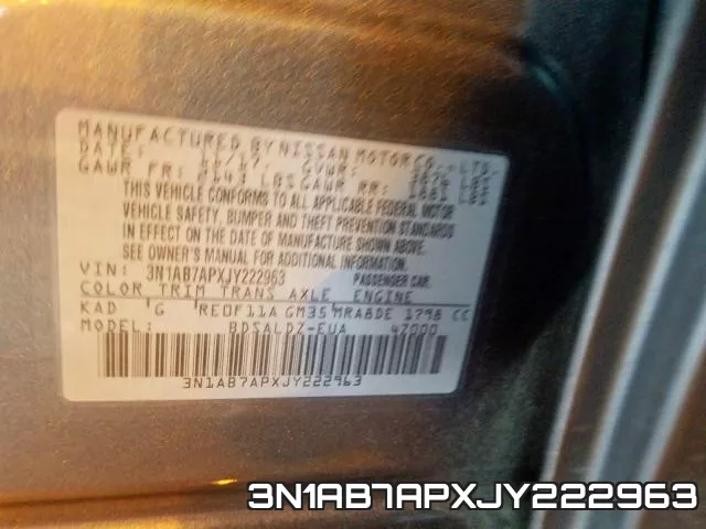 3N1AB7APXJY222963 фото 2