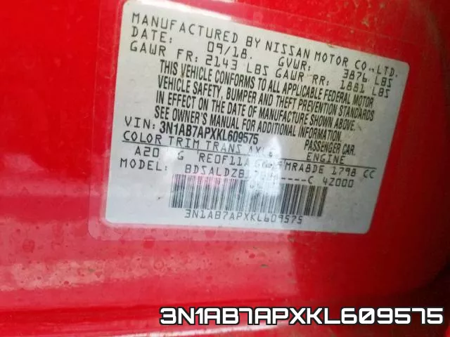 3N1AB7APXKL609575 фото 2