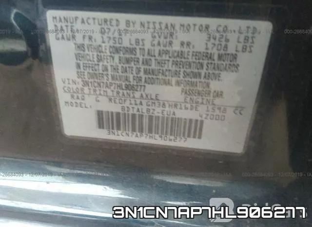 3N1CN7AP7HL906277 фото 6