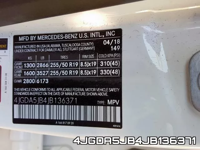 4JGDA5JB4JB136371 фото 2