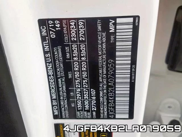 4JGFB4KB2LA079059 фото 2
