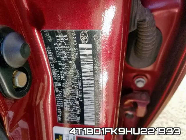 4T1BD1FK9HU221933 фото 2