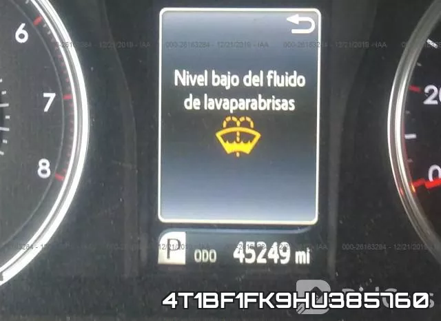 4T1BF1FK9HU385760 фото 8