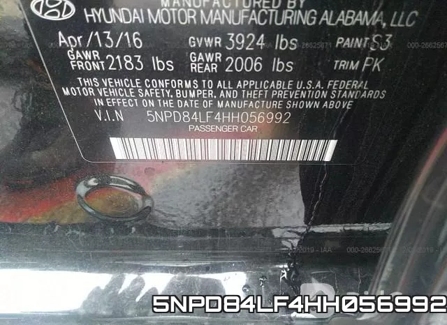 5NPD84LF4HH056992 фото 10