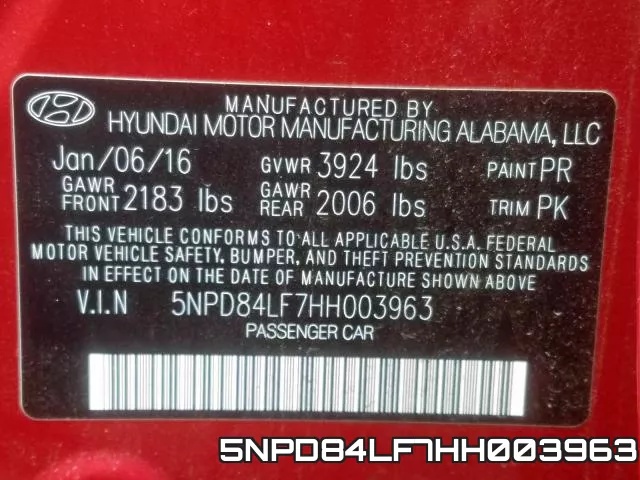 5NPD84LF7HH003963 фото 2