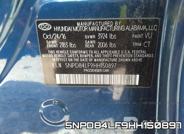 5NPD84LF9HH150897 фото 9