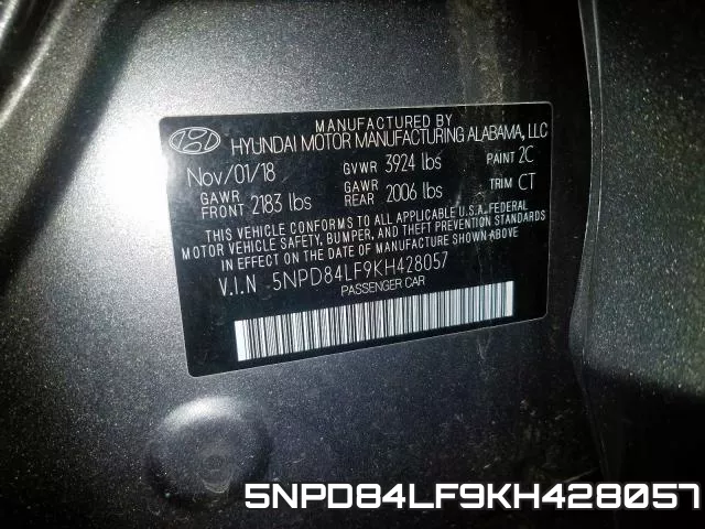 5NPD84LF9KH428057 фото 2