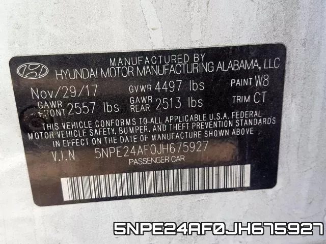 5NPE24AF0JH675927 фото 2