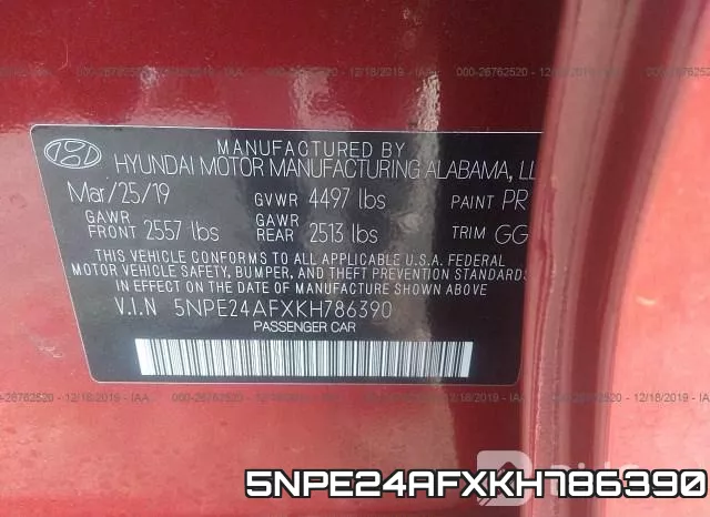 5NPE24AFXKH786390 фото 9