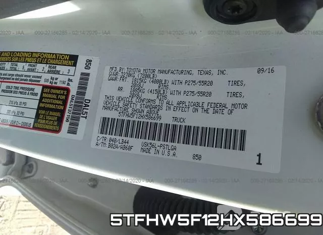 5TFHW5F12HX586699 фото 8
