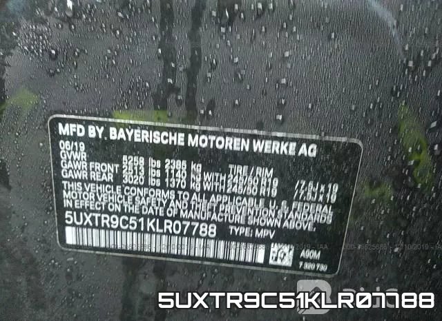 5UXTR9C51KLR07788 фото 10