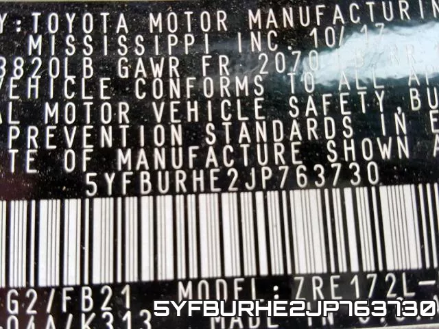 5YFBURHE2JP763730 фото 2