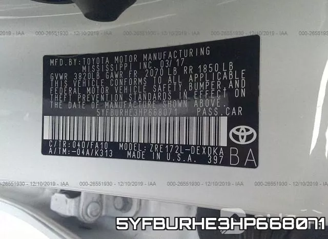 5YFBURHE3HP668071 фото 9