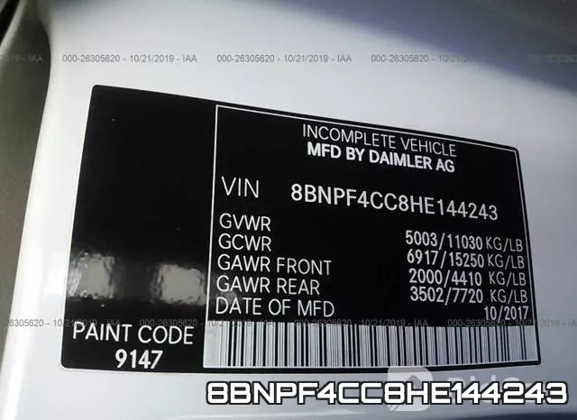8BNPF4CC8HE144243 фото 8