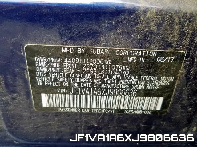 JF1VA1A6XJ9806636 фото 2