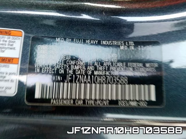 JF1ZNAA10H8703588 фото 2