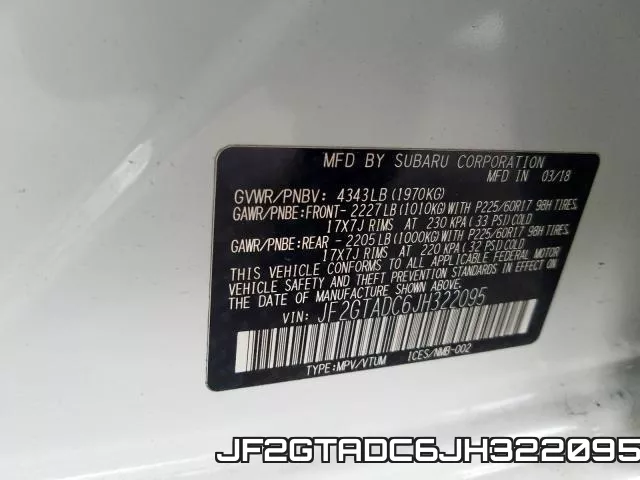 JF2GTADC6JH322095 фото 2
