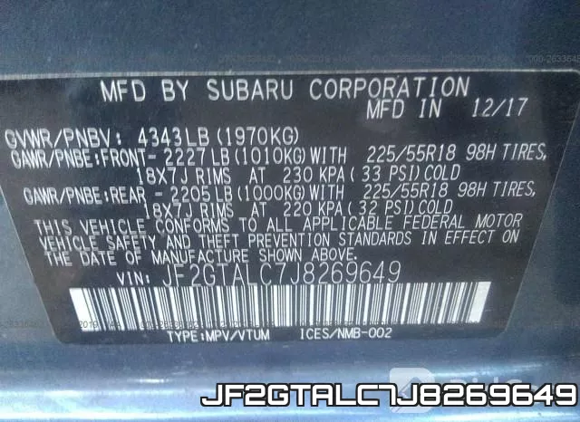 JF2GTALC7J8269649 фото 8