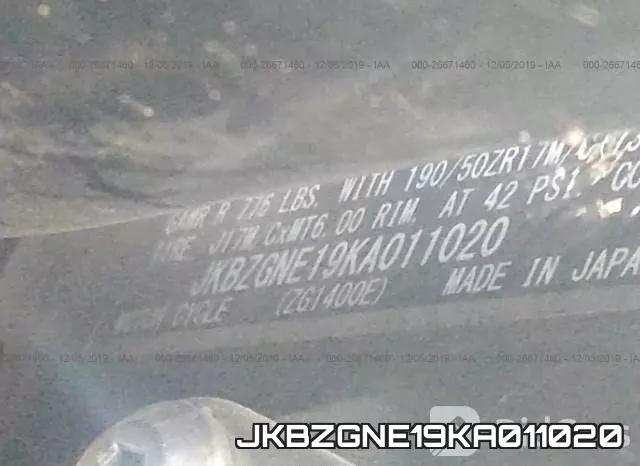JKBZGNE19KA011020 фото 2