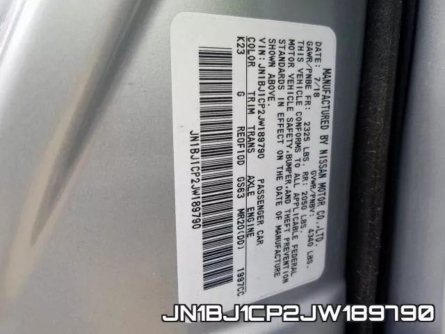JN1BJ1CP2JW189790 фото 2