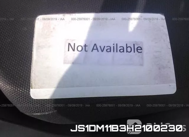 JS1DM11B3H2100230 фото 6