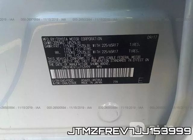 JTMZFREV7JJ153999 фото 7