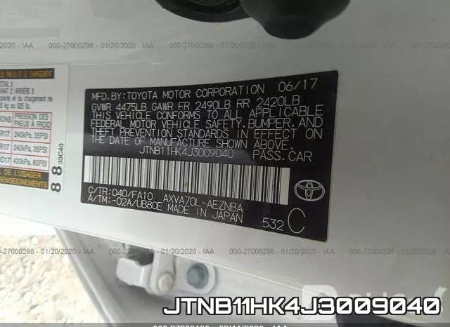 JTNB11HK4J3009040 фото 9