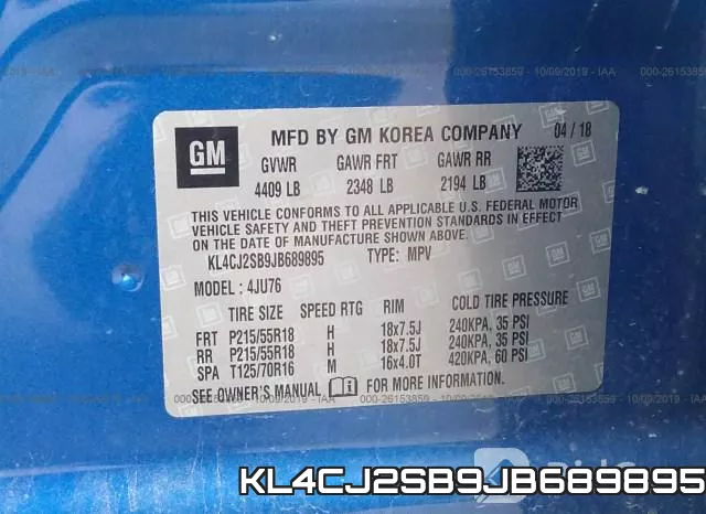 KL4CJ2SB9JB689895 фото 9