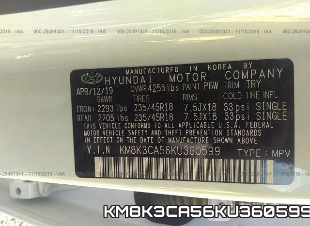 KM8K3CA56KU360599 фото 10