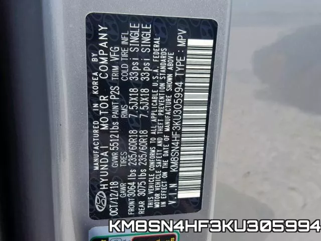 KM8SN4HF3KU305994 фото 2