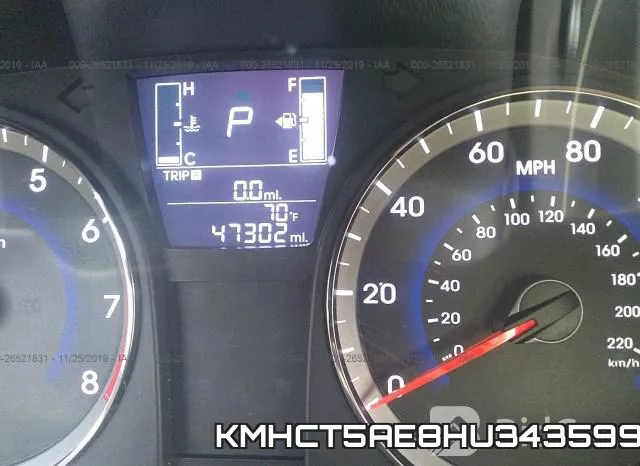 KMHCT5AE8HU343599 фото 6