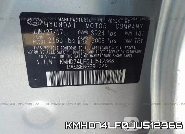KMHD74LF0JU512366 фото 8